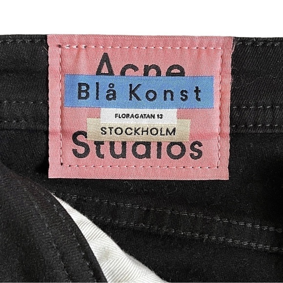 ACNE Studios Climb Jeans Skinny Ankle Crop in Stay Black 28 - Picture 8 of 17